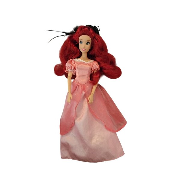 Disney Princess Ariel Doll In Pink Dress With Articulated Arms and Legs - Picture 2 of 13